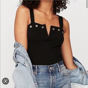 Express V Grommet Tank Top